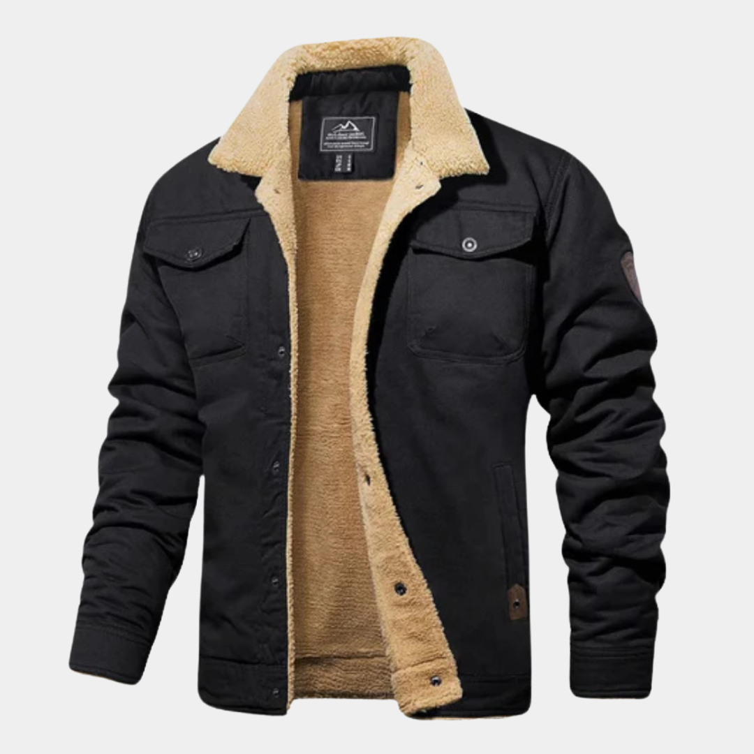 Fleece-Lined Cotton Jacket