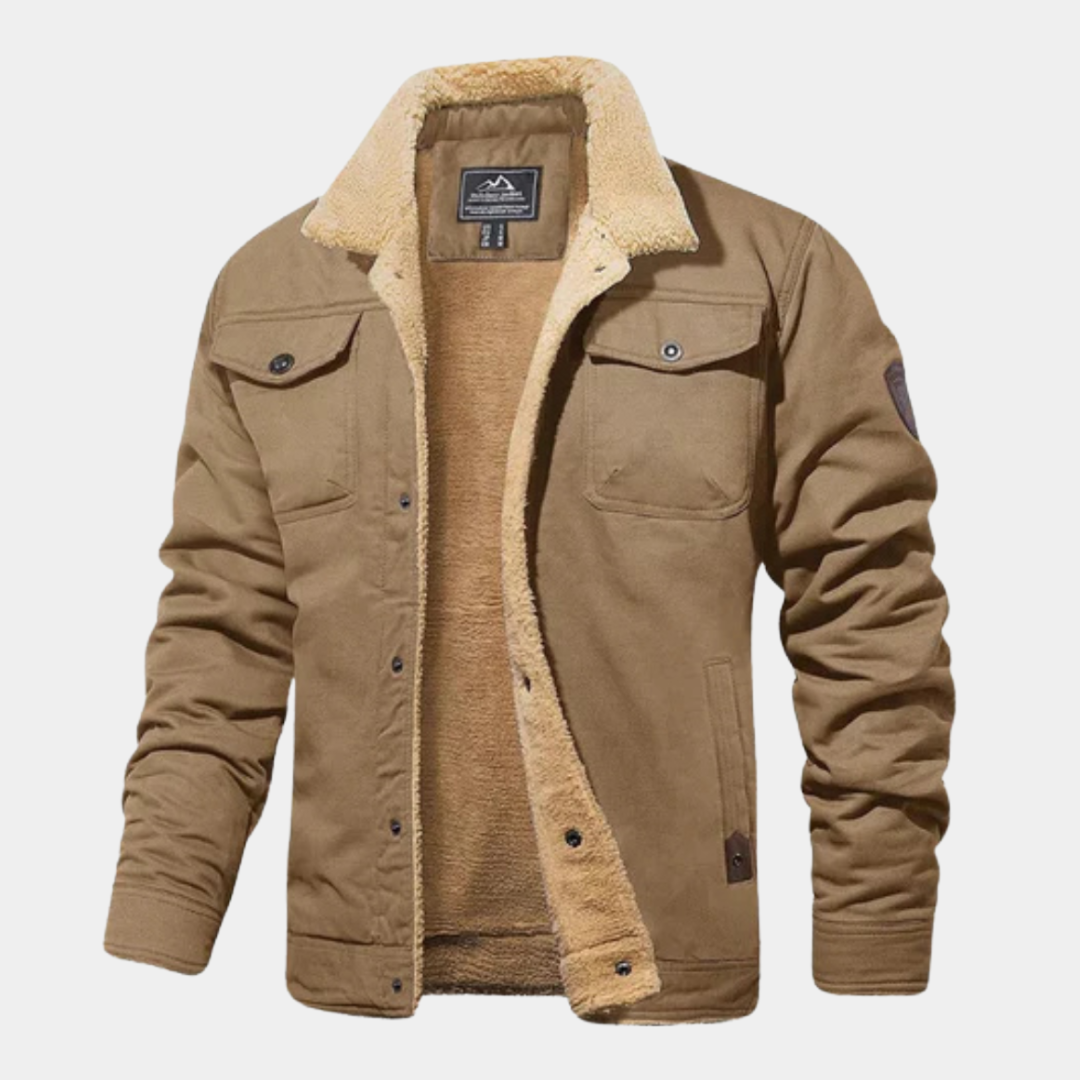 Fleece-Lined Cotton Jacket