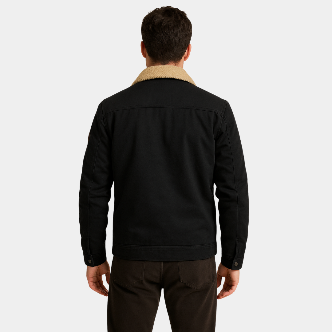 Fleece-Lined Cotton Jacket