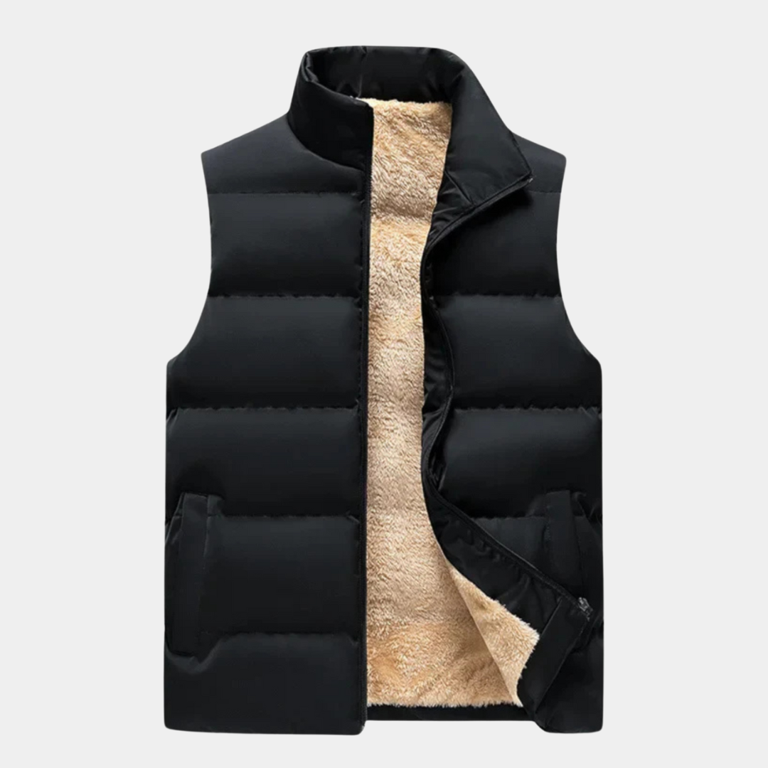 Fleece-Lined Puffer Vest
