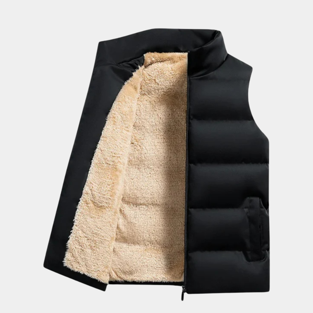 Fleece-Lined Puffer Vest