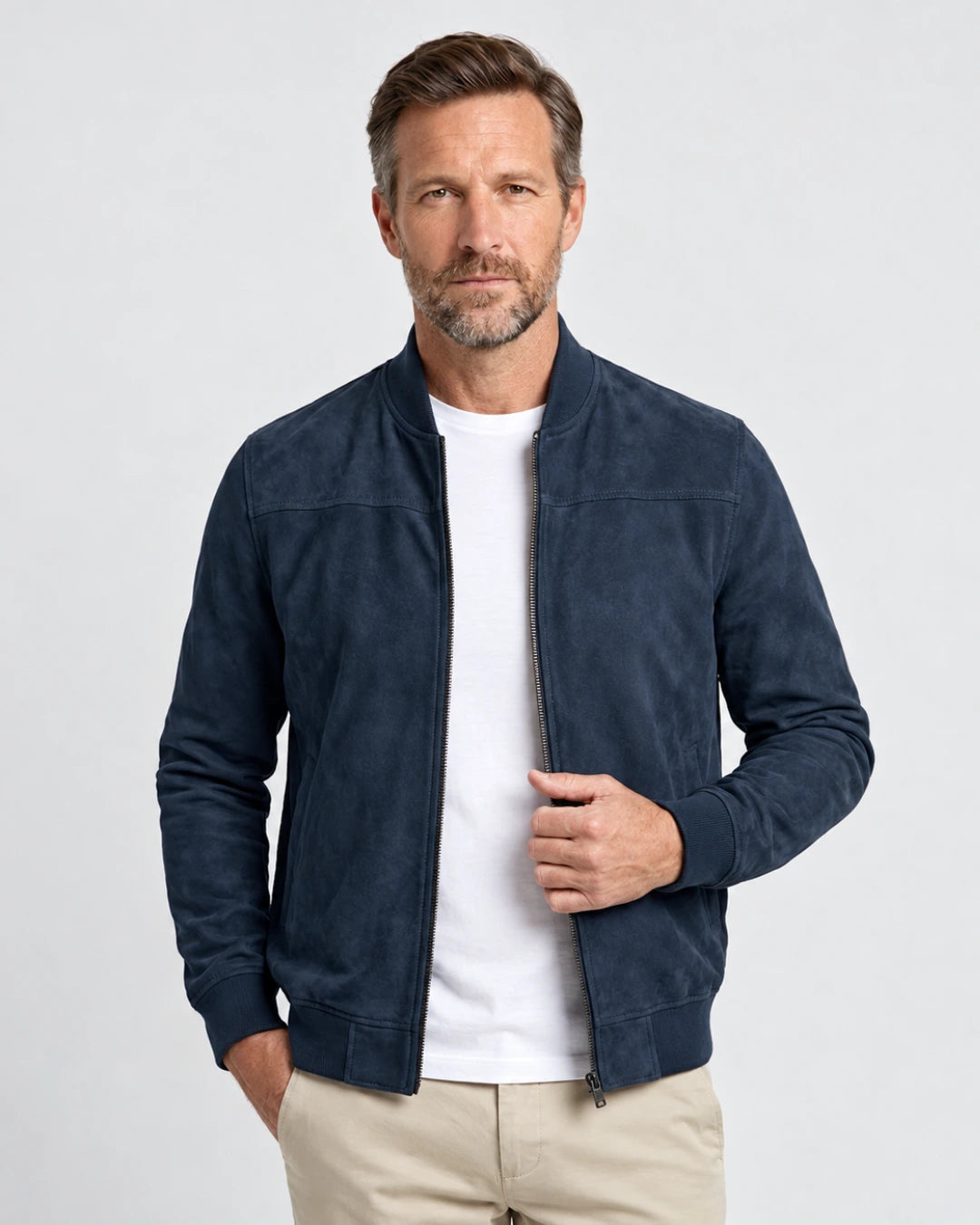 Classic Suede Jacket - Verenno