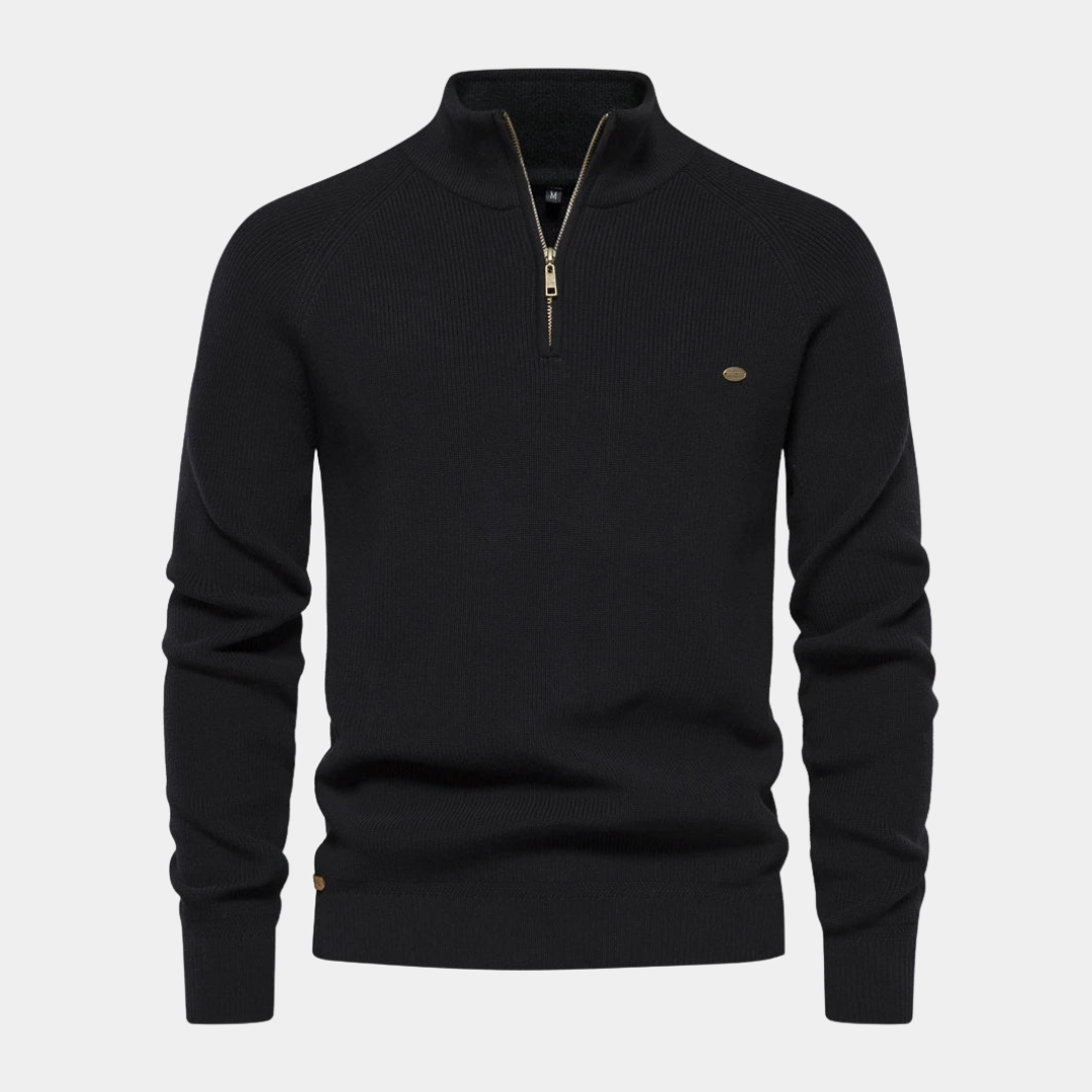 Elegant Quarter-Zip Jumper