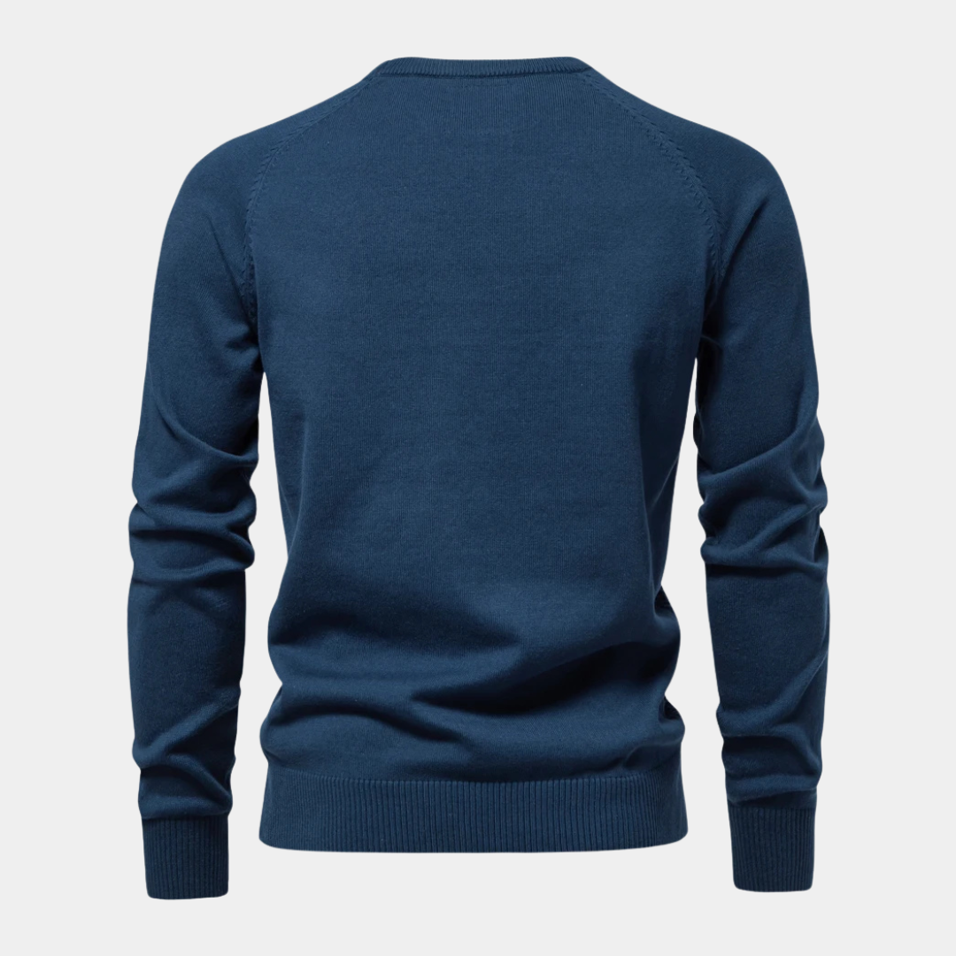 Textured Knit Crew Neck Jumper