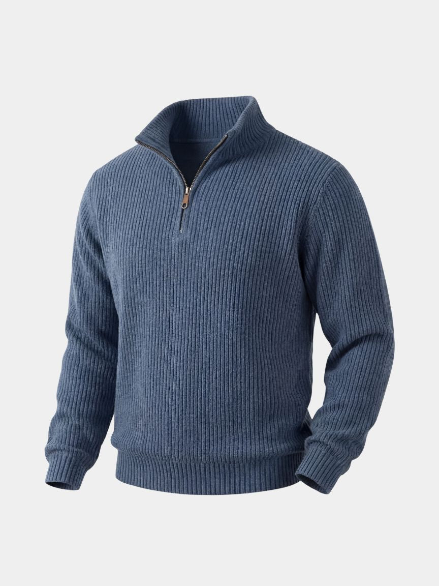 Classic Highland Quarter-Zip-Strickpullover