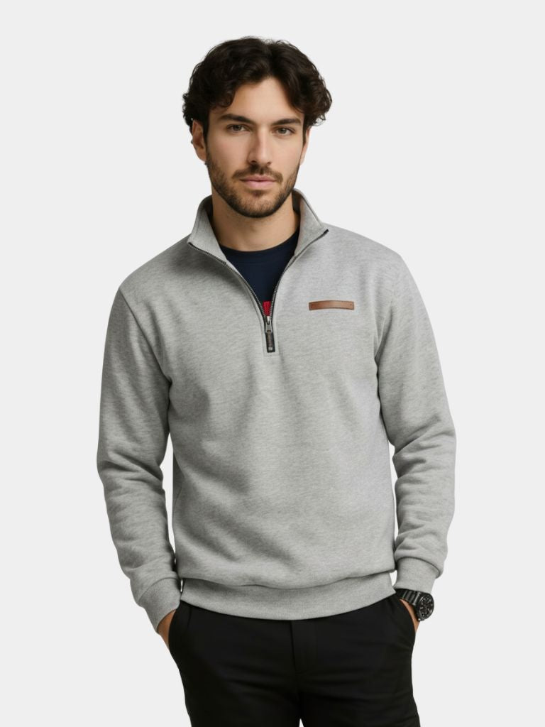 Slate Urban Stehkragen-Pullover