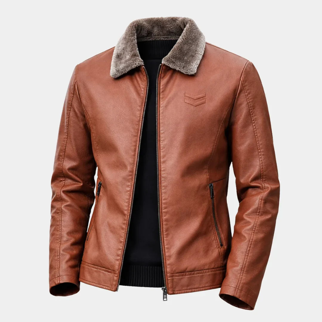 Alpine Luxe Faux Leather Jacket