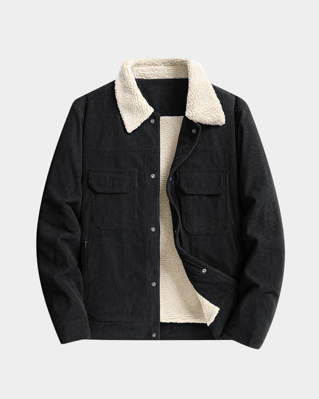 Corduroy Sherpa-Lined Jacket - Verenno