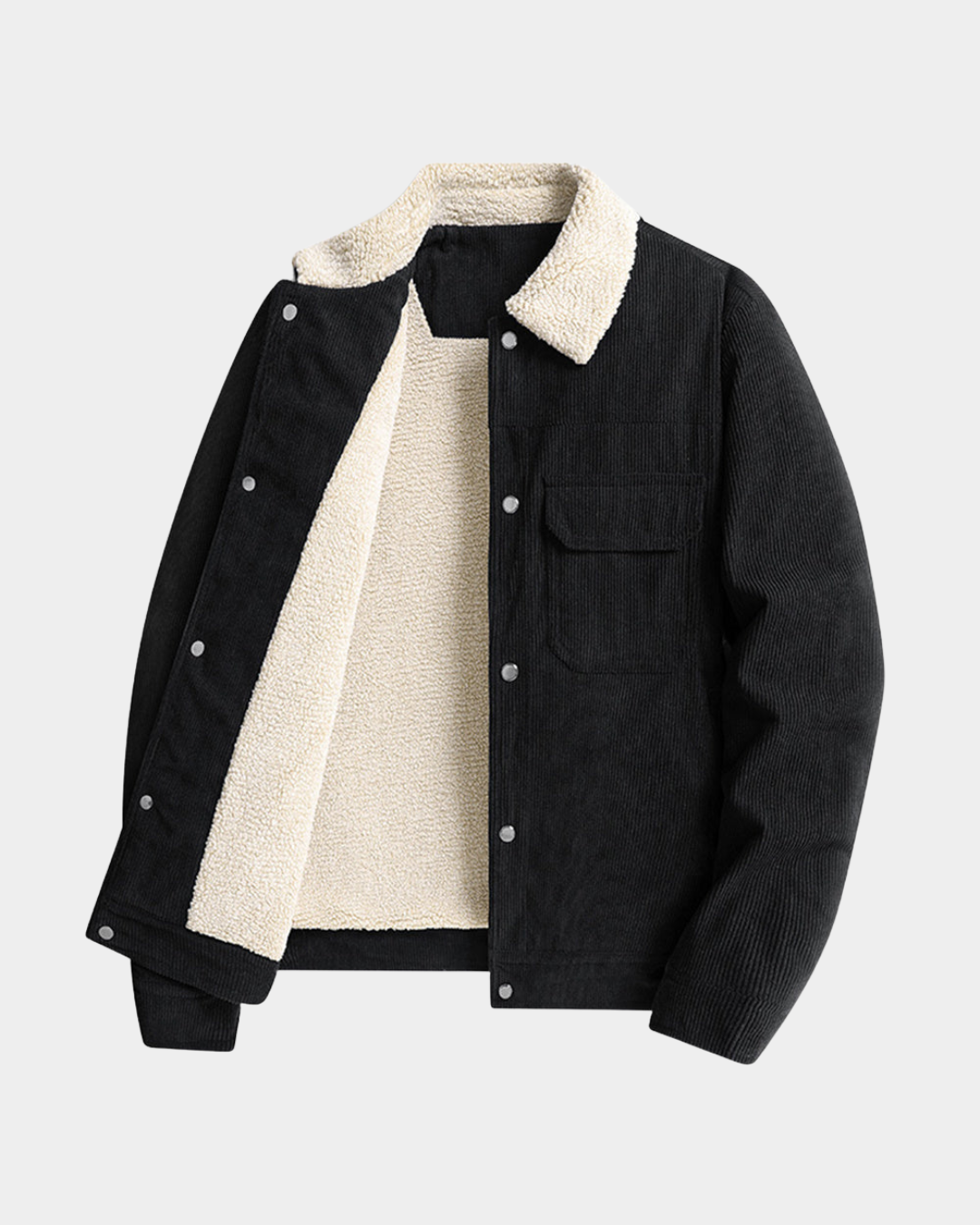 Veste en Velours Côtelé Doublée de Laine - Verenno