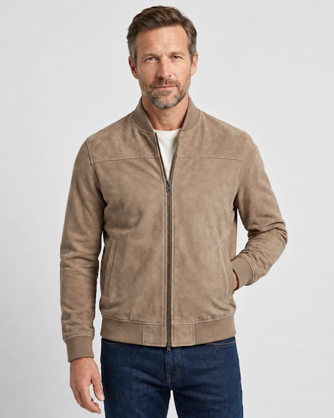 Classic Suede Jacket - Verenno