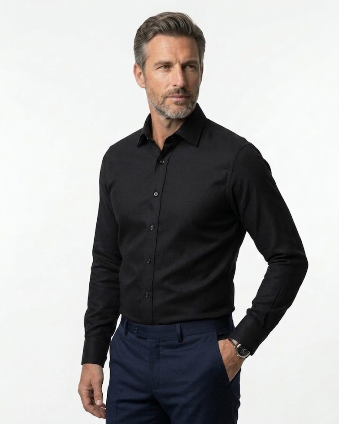 Camicia classica a maniche lunghe