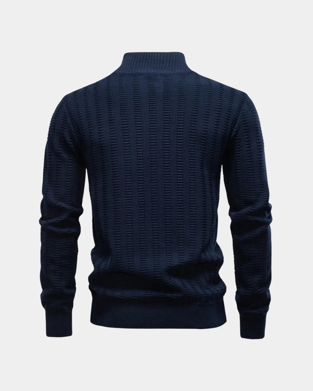 Maglione Lorenzo lavorato con mezza zip - Verenno