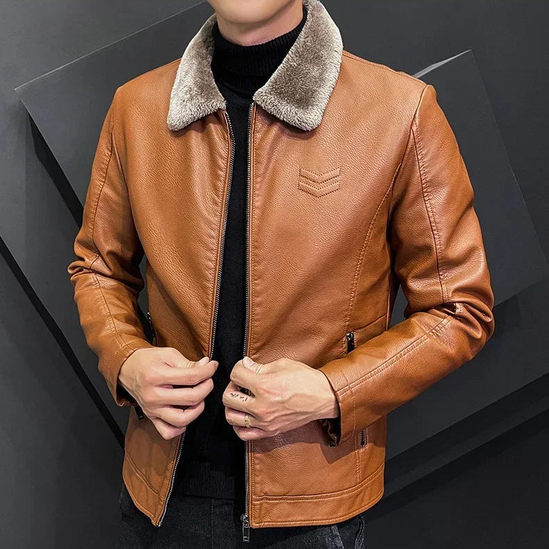 Alpine Luxe Faux Leather Jacket