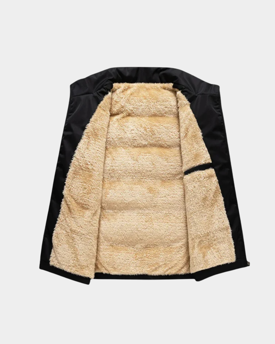 Sherpa-Lined Puffer Vest - Verenno