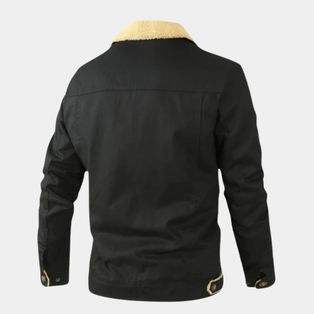Fleece-Lined Cotton Jacket
