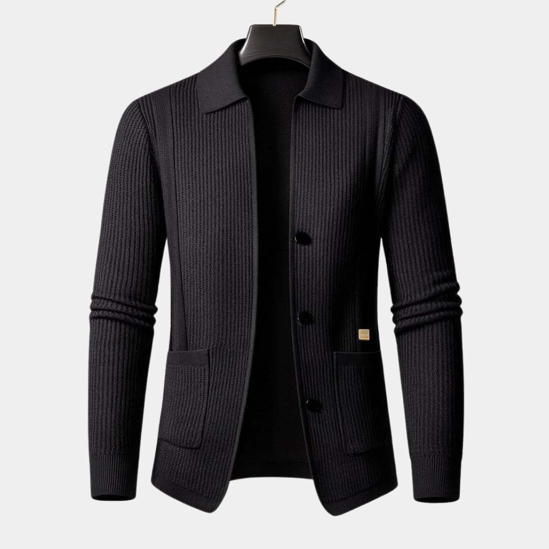 Marcello Textured Button Cardigan