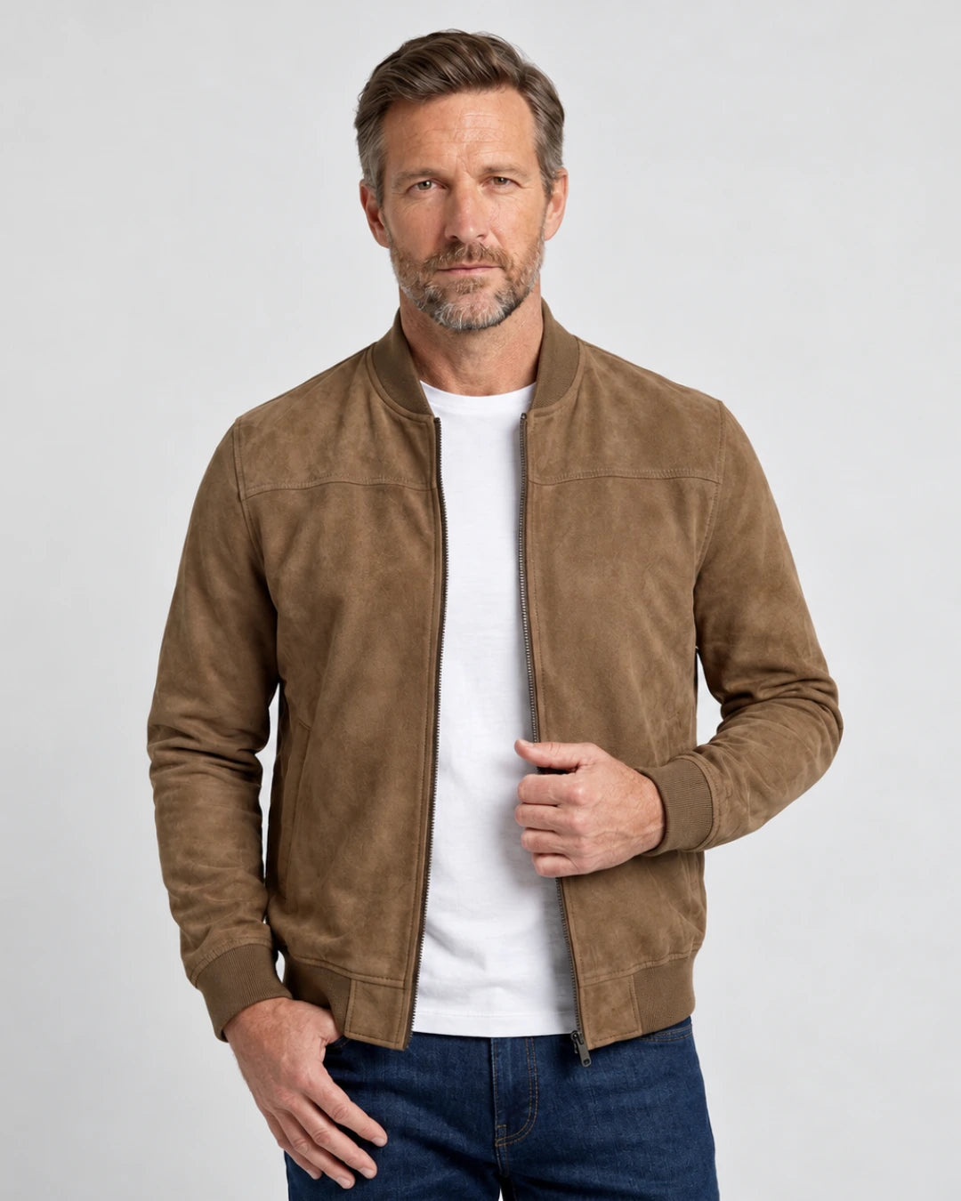 Classic Suede Jacket - Verenno