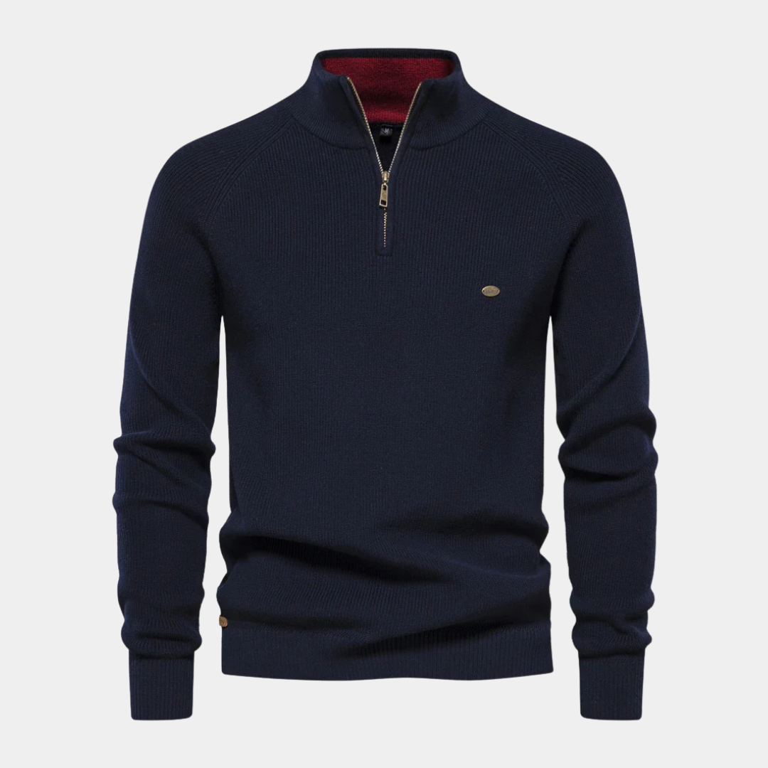 Elegant Quarter-Zip Jumper