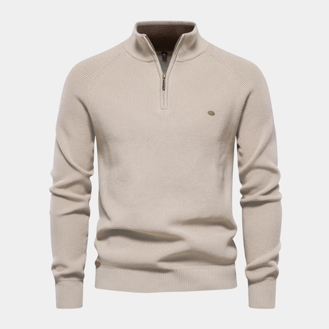Elegant Quarter-Zip Jumper