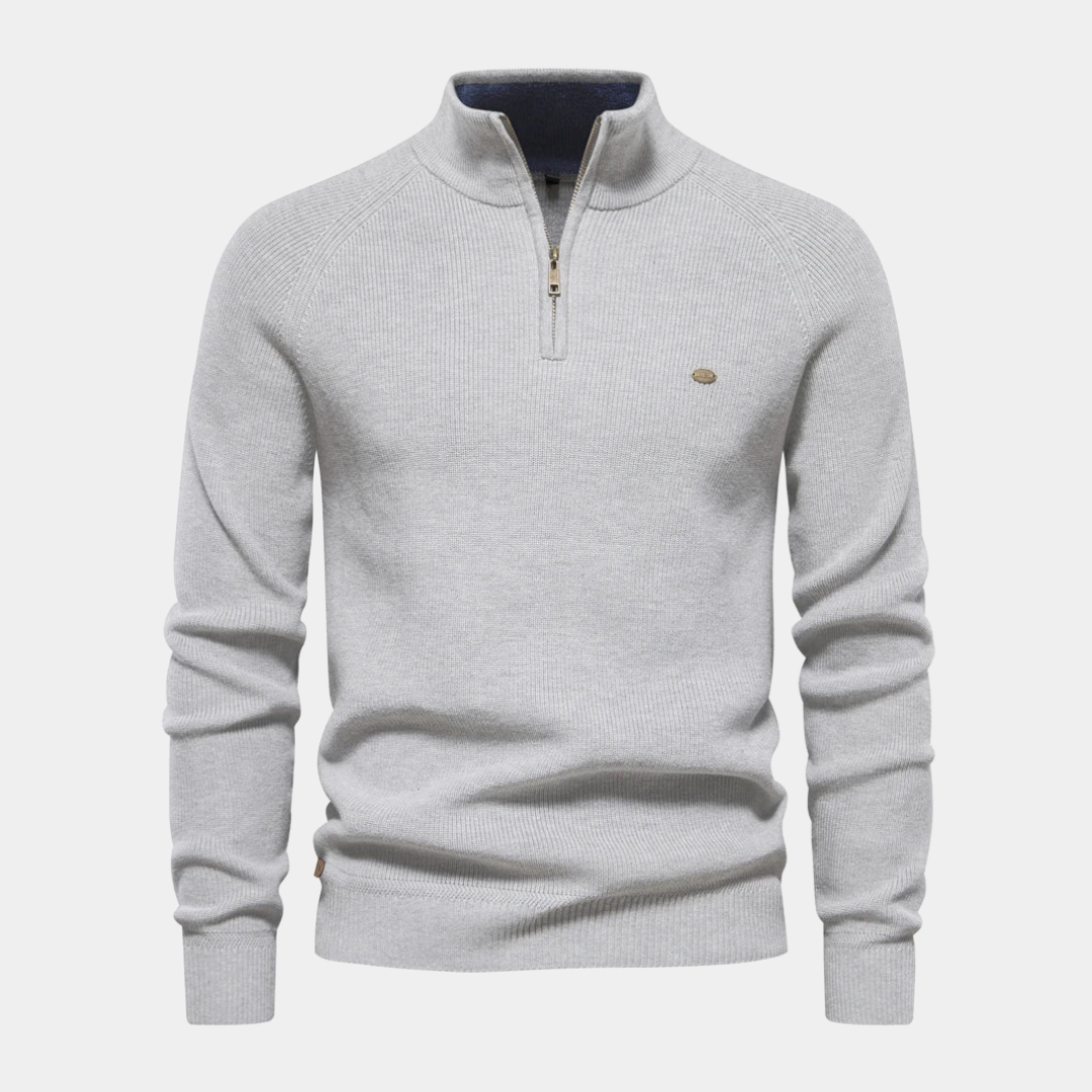 Elegant Quarter-Zip Jumper
