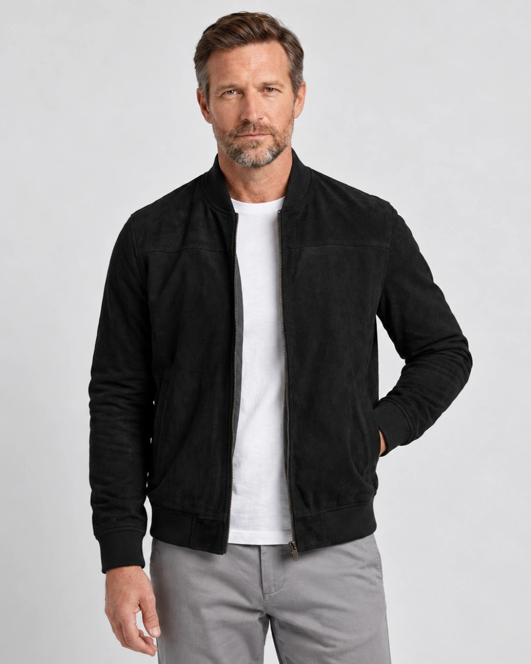 Classic Suede Jacket - Verenno