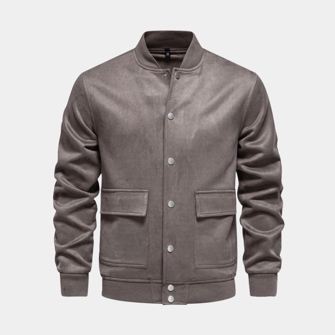 Suede Bomber Jacket