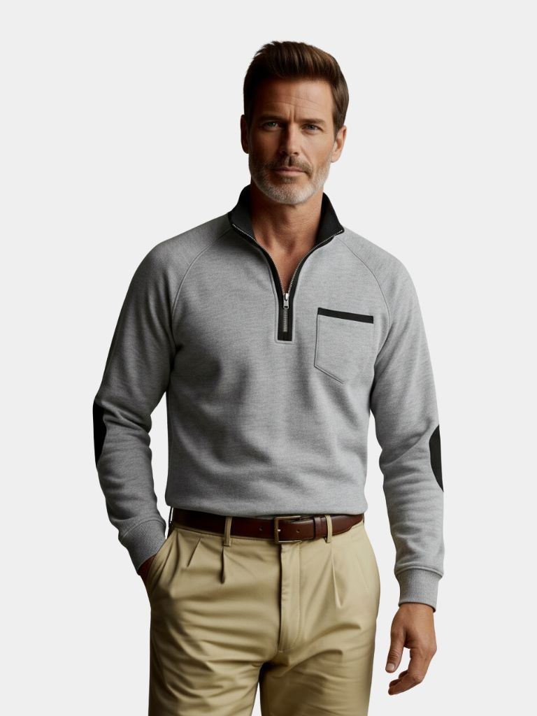 Academy Klassischer Stehkragen-Pullover