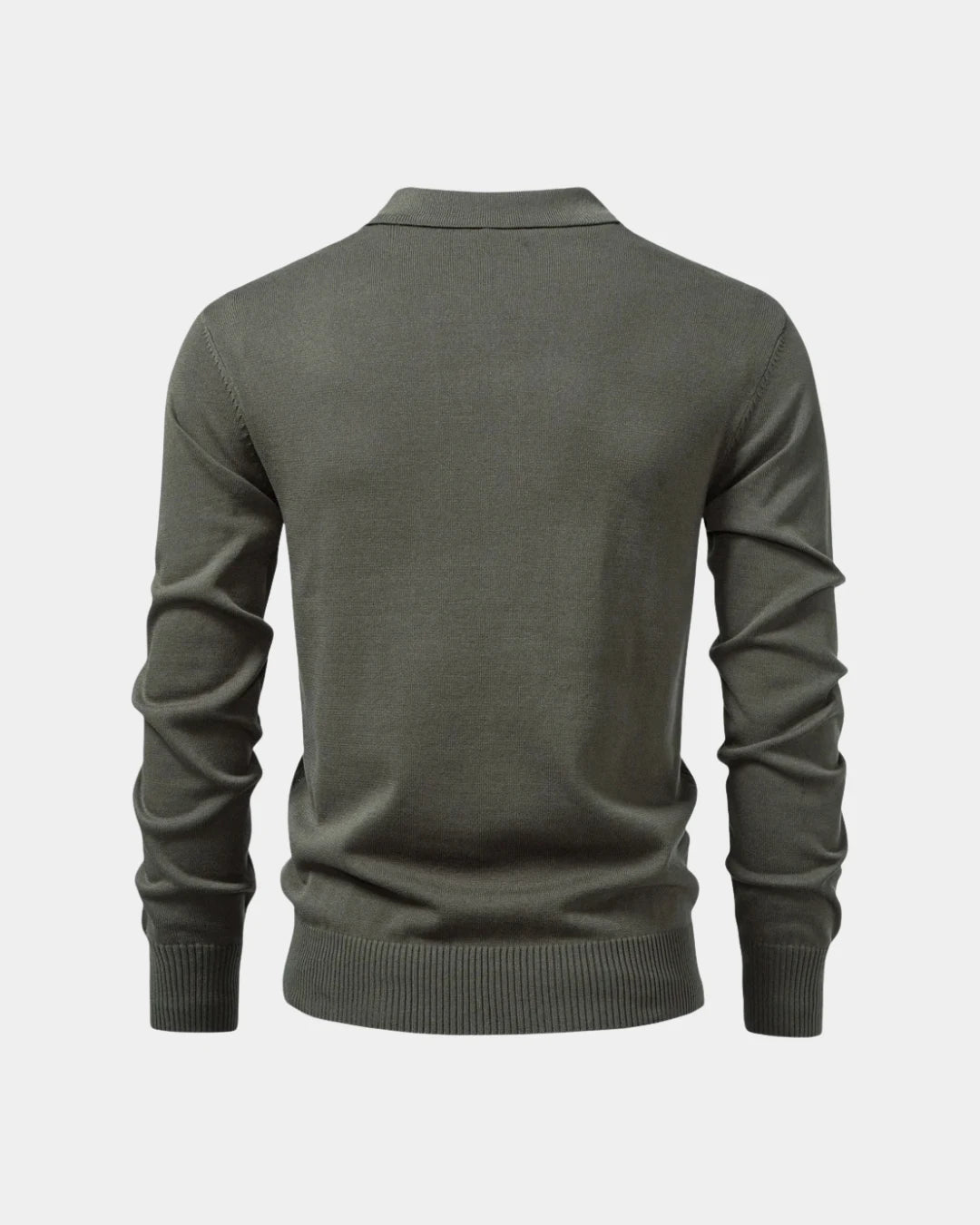 Jersey polo de punto trenzado con cremallera - Verenno