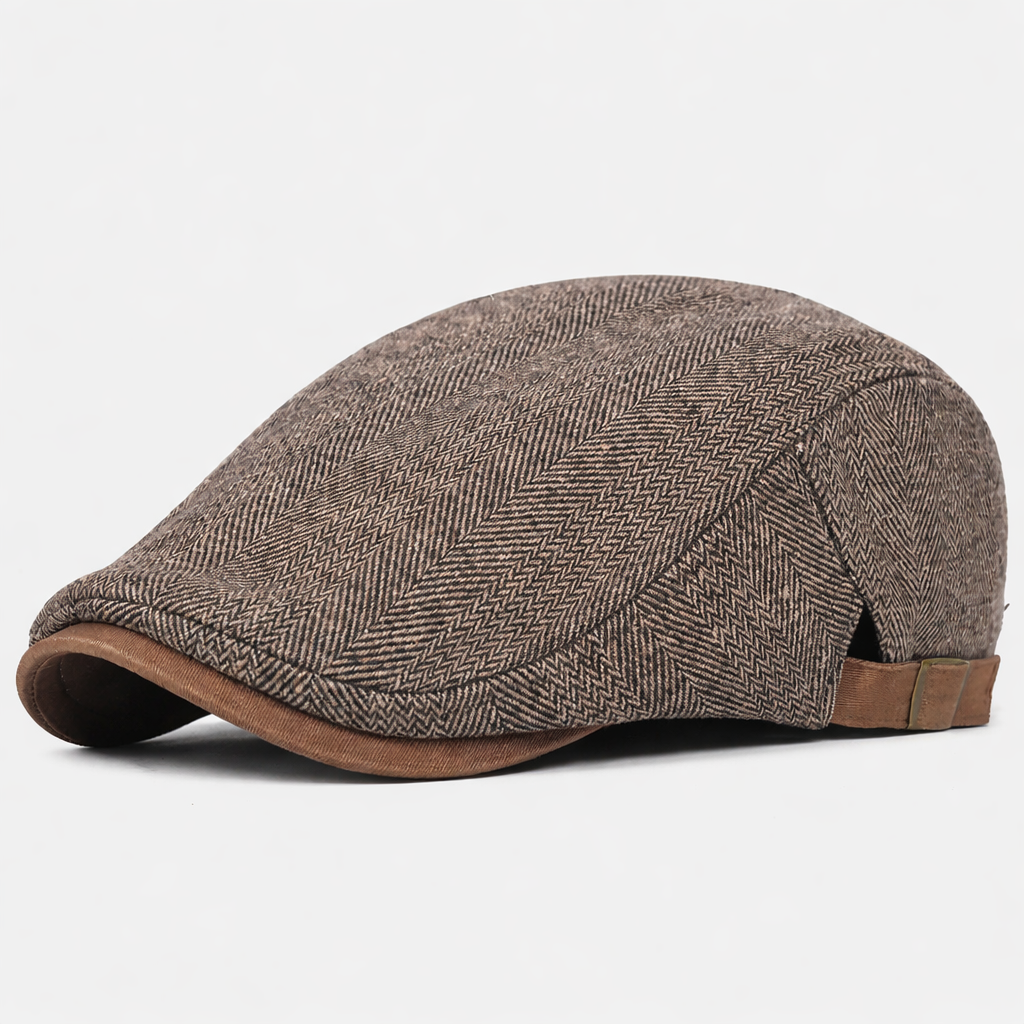 Herringbone Flat Cap