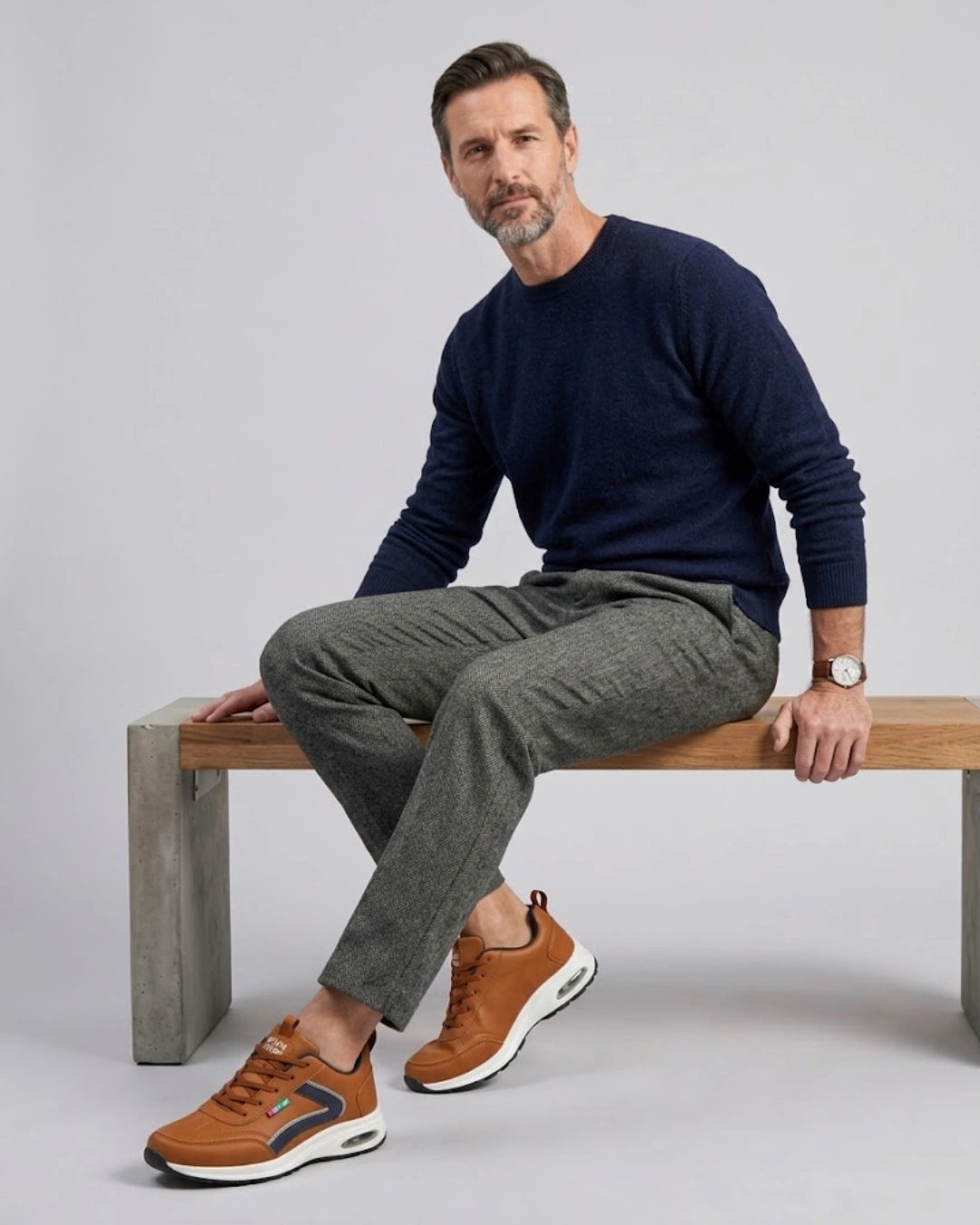 Leather Sneakers Retro Trend - Limited Edition