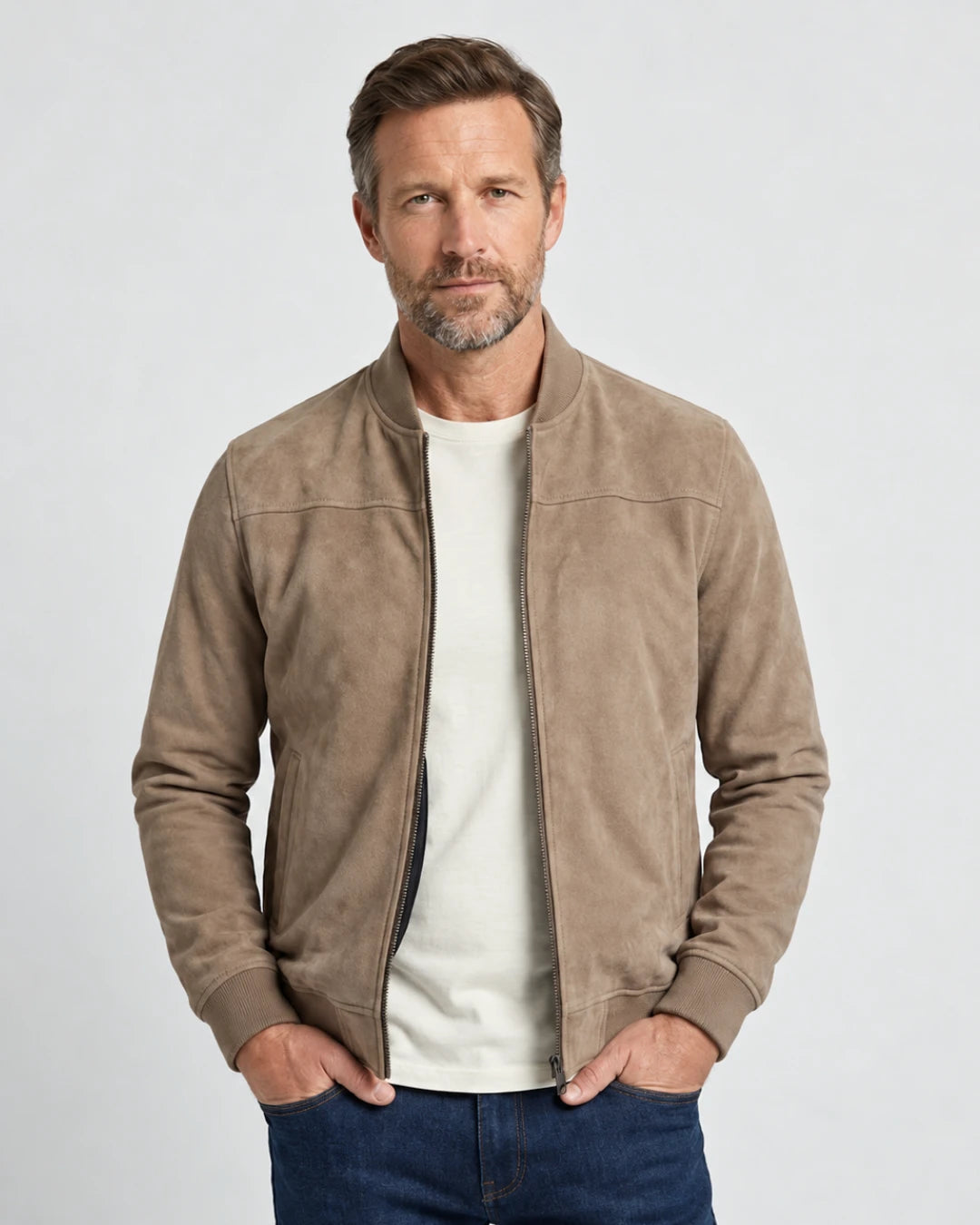 Classic Suede Jacket - Verenno