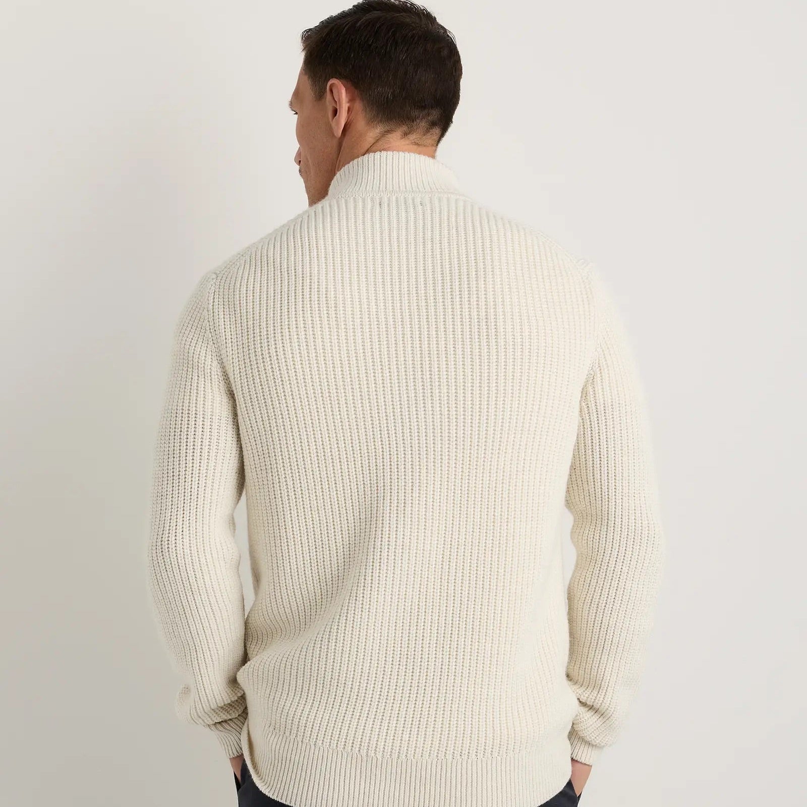 Ribbed Quarter Zip Jumper