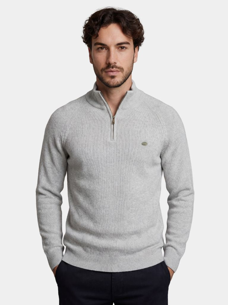 Eleganter Quarter-Zip-Pullover