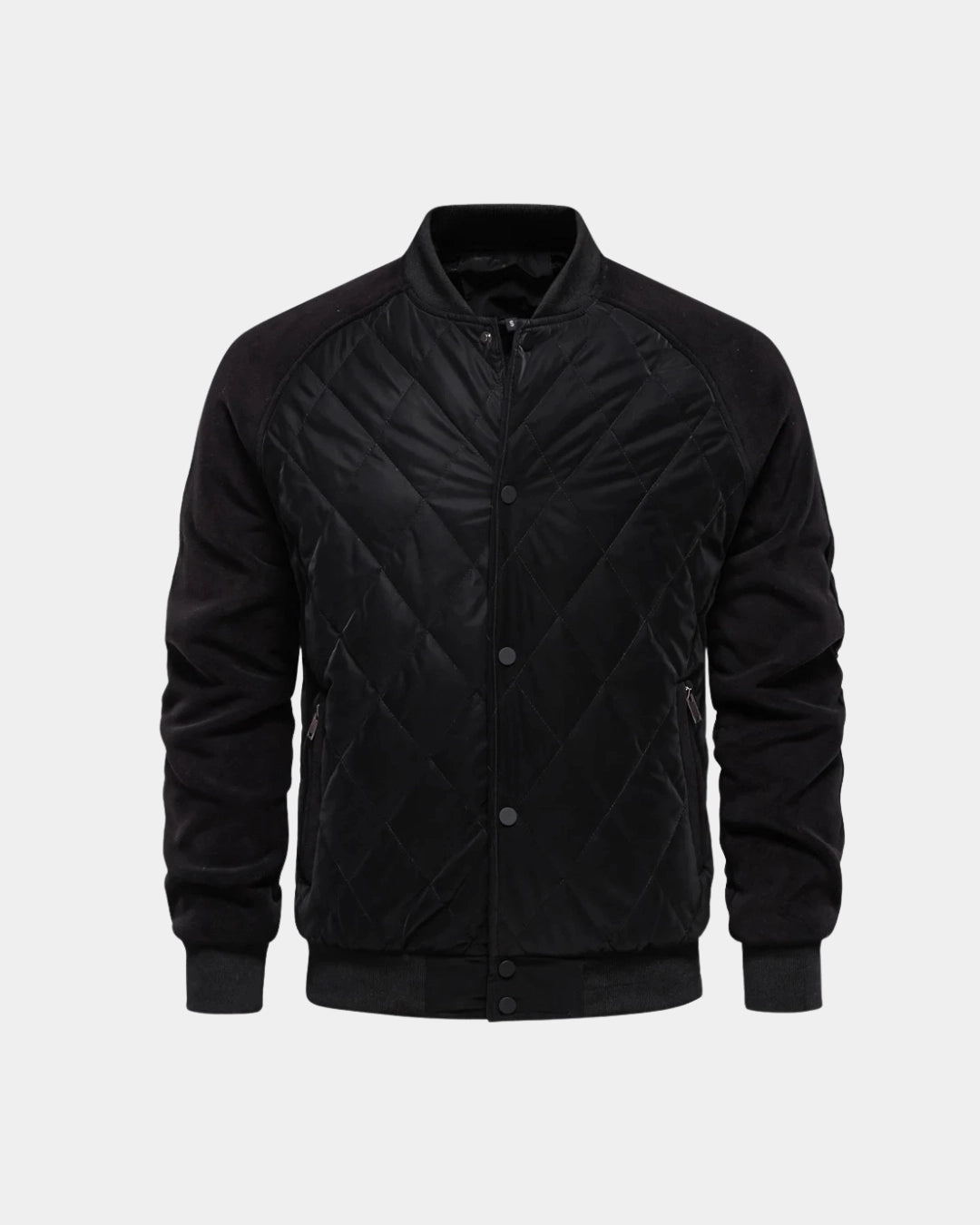 Quilted Bomber Jacket - Verenno
