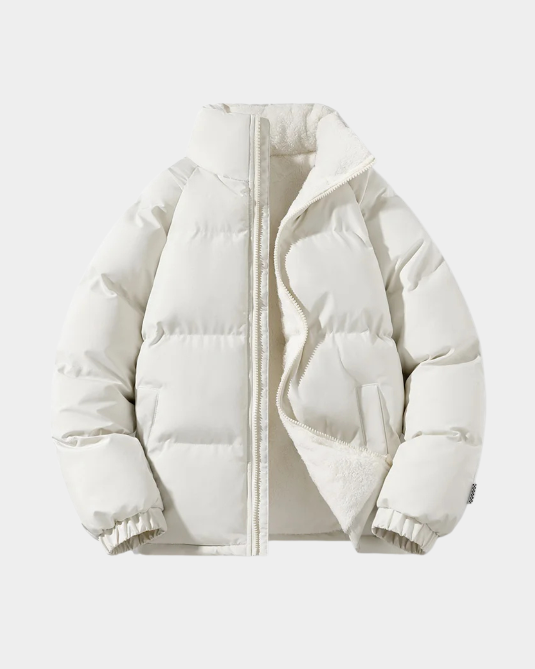 Sherpa-Lined Puffer Jacket - Verenno