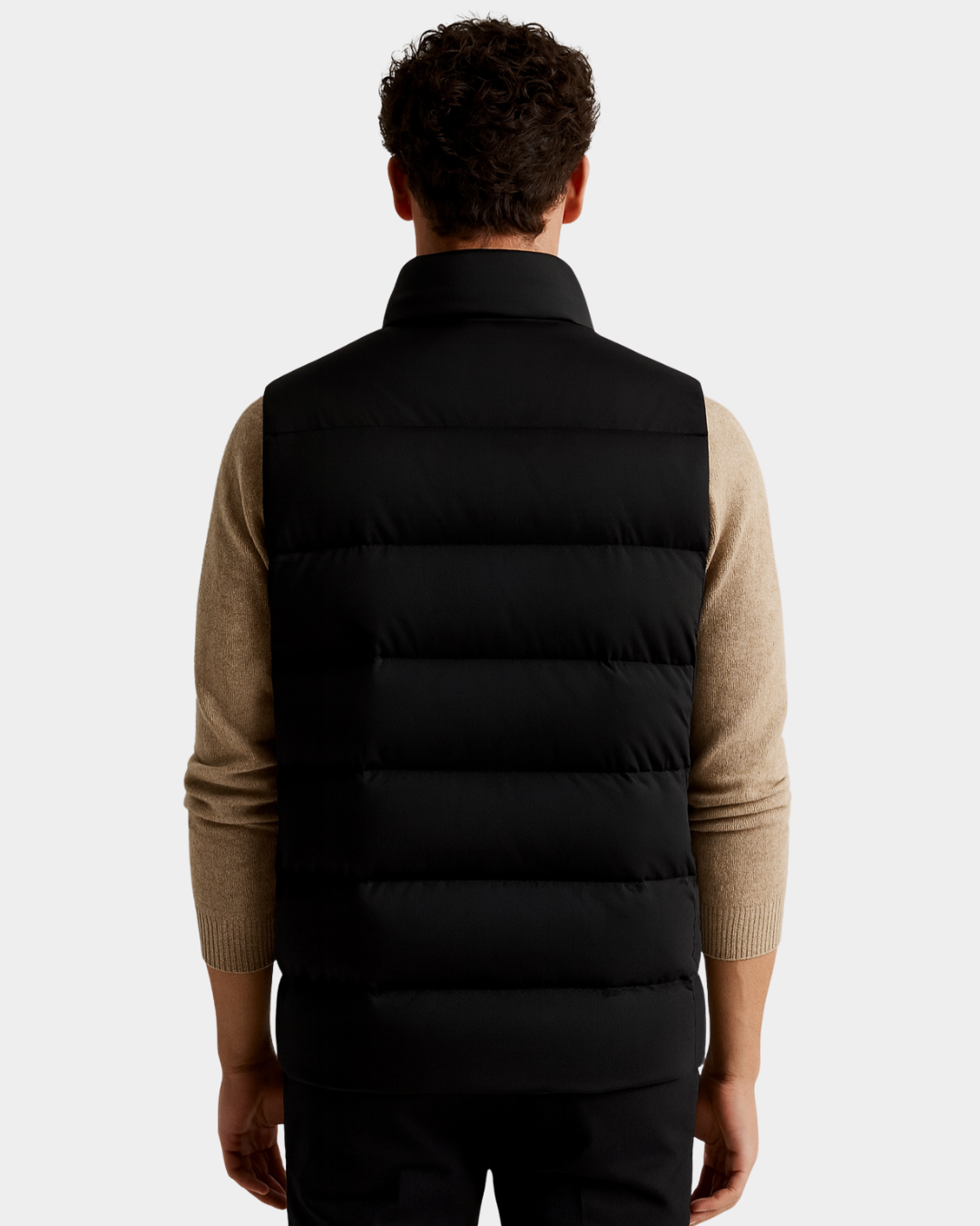 Sherpa-Lined Puffer Vest - Verenno
