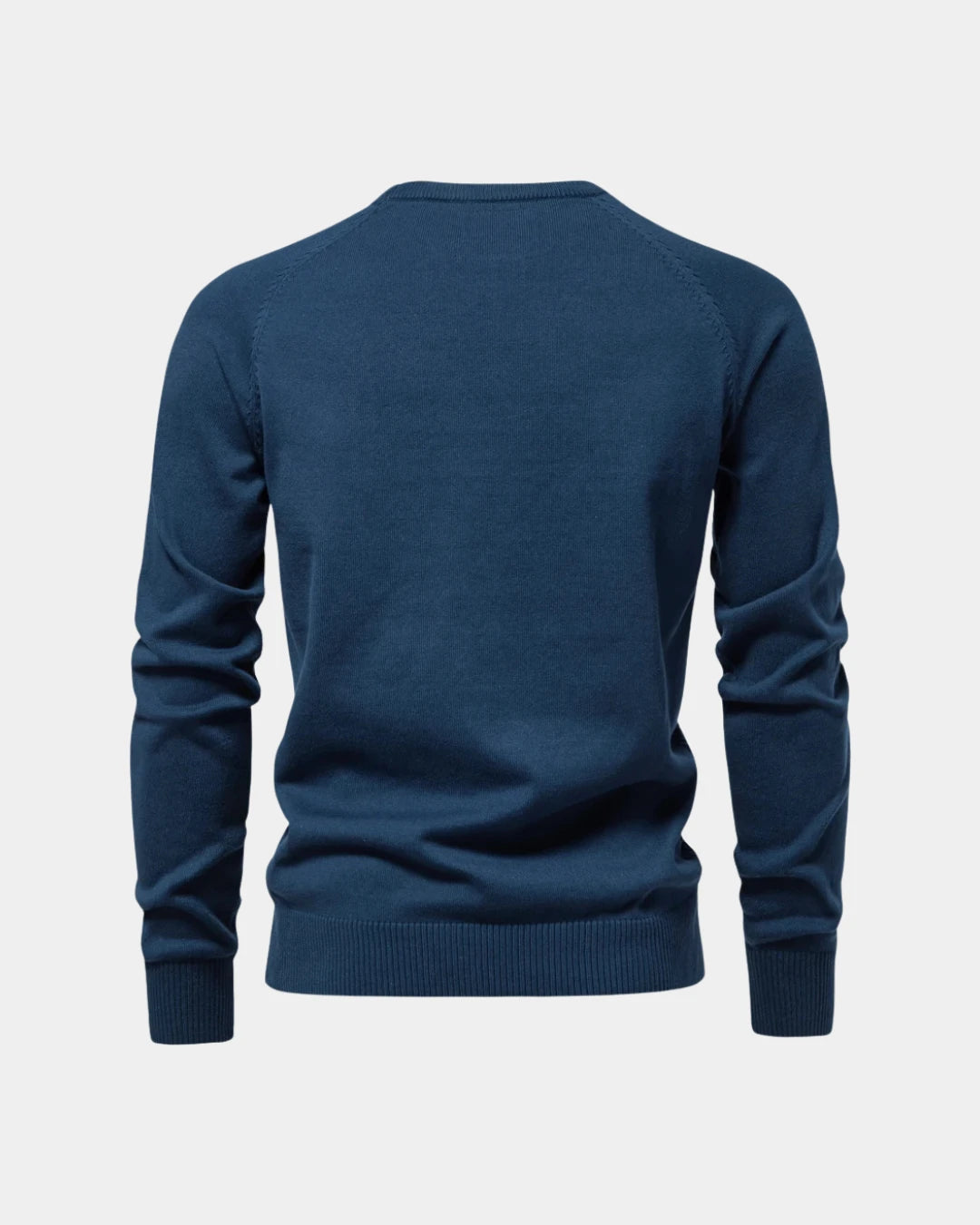 Textured Crew Neck Sweater - Verenno