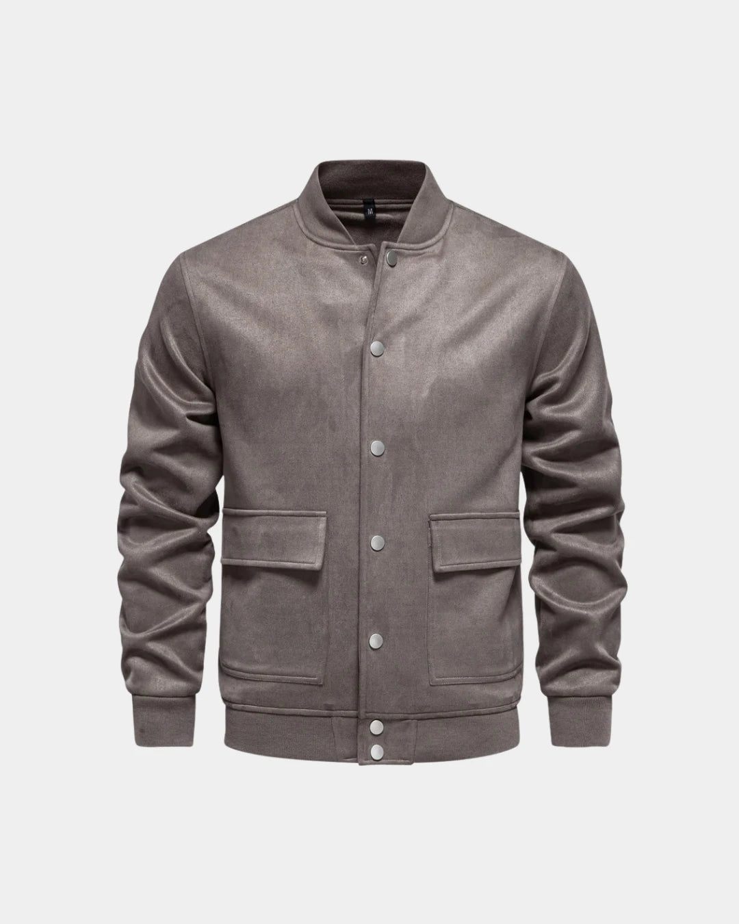 Suede Bomber Jacket - Verenno